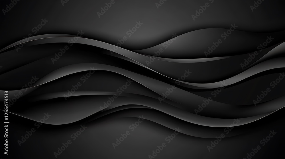Obraz premium Dark wavy abstract background (9)