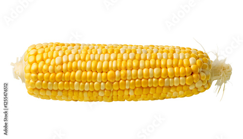 Fresh Yellow Corn Cobb Against  photo