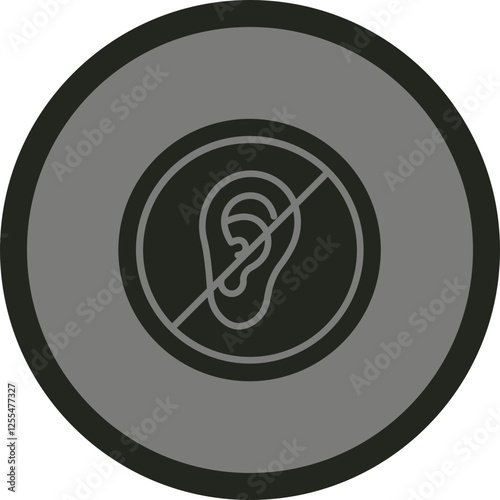 Deafness Vector Icon Design