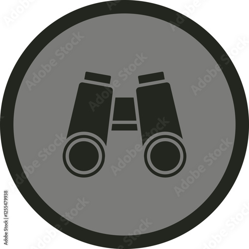 Binoculars Vector Icon Design