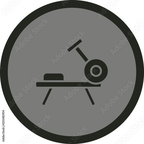Rowing Machine Vector Icon Design