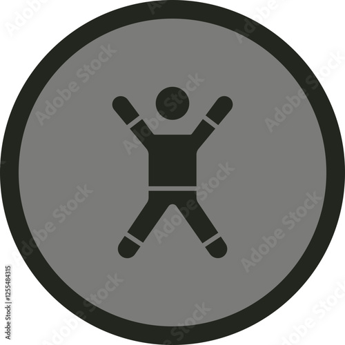 Aerobics Vector Icon Design