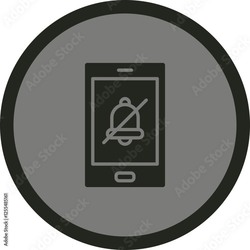 Silent Alarm Vector Icon Design