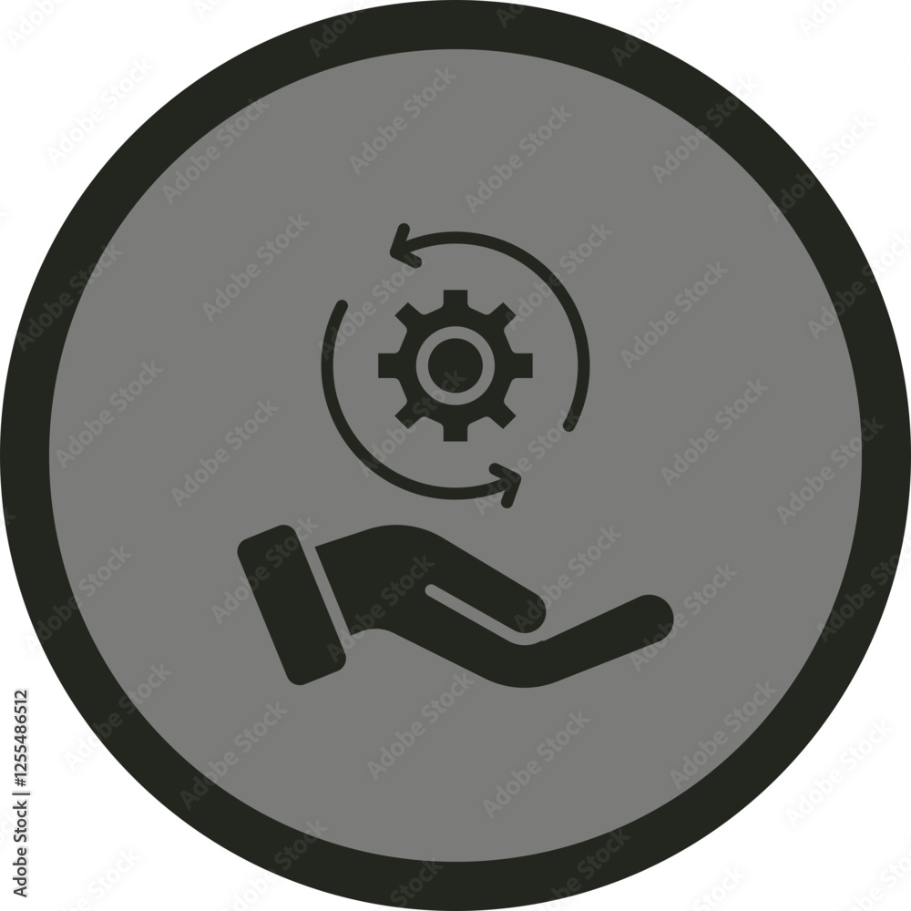 Process Management Vector Icon Design Process Management Vector Icon Design