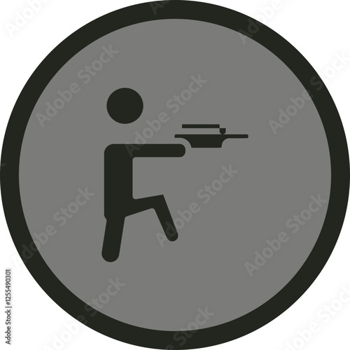 Shooting Vector Icon Design