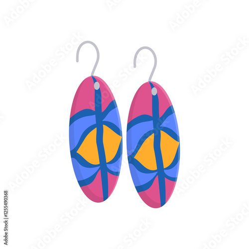 Tribal Ear Rings, African Symbols Illustration