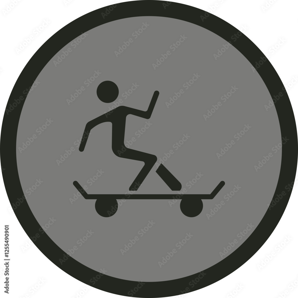 Skateboarding Vector Icon Design Skateboarding Vector Icon Design