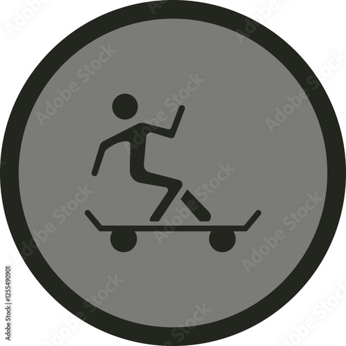 Skateboarding Vector Icon Design