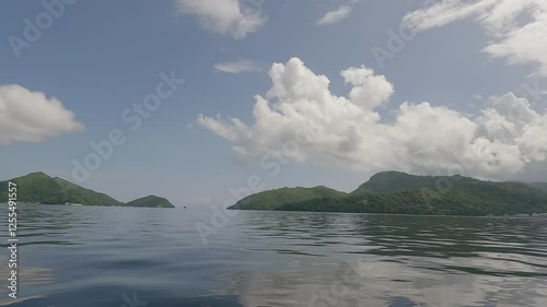 clouds over the lake
