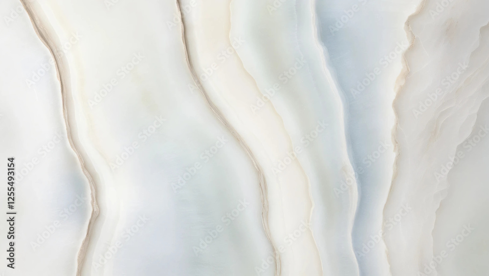 Obraz premium Subtle soft white and blue onyx gemstone texture background