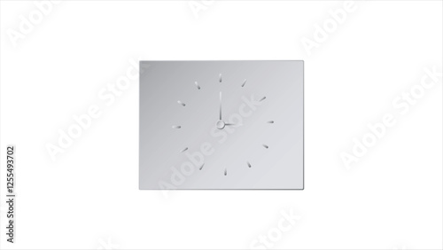 Abstract Time clock icon set. Wall clock icon on white background.