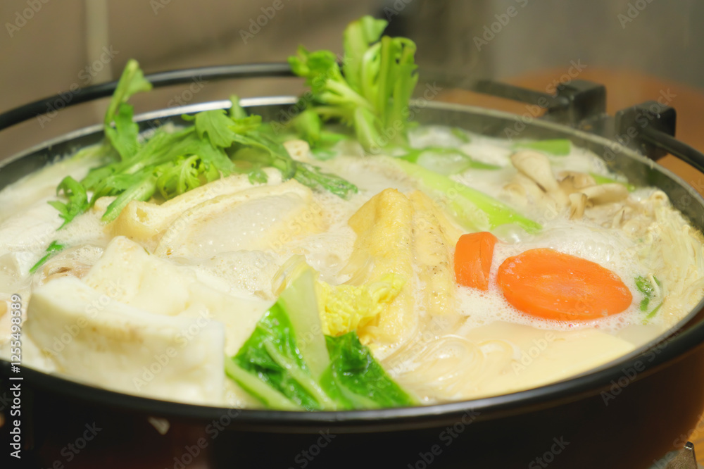 Japanese nabe cuisine, a winter tradition, delicious and warm Japanese nabe cuisine, a winter tradition, delicious and warm