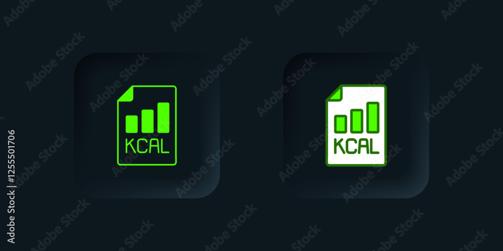 Green Diet plan icon isolated on isolated on black background. Concept of fitness marathon, proper nutrition, healthy food, beautiful body, vegetables, slimming. Black square button. Vector Green Diet plan icon isolated on isolated on black background. Concept of fitness marathon, proper nutrition, healthy food, beautiful body, vegetables, slimming. Black square button. Vector