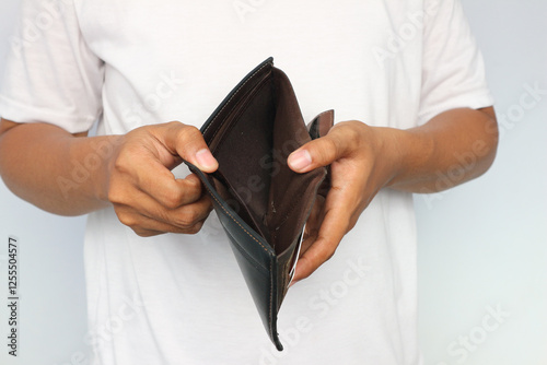 Empty Wallet: A Visual Representation of Financial Difficulty