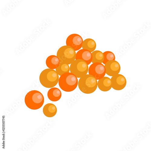 CaviarSeafood Vector Illustration, Isolated