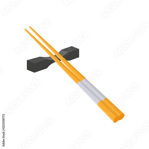 Sushi SticksSeafood Vector Illustration, Isolated
