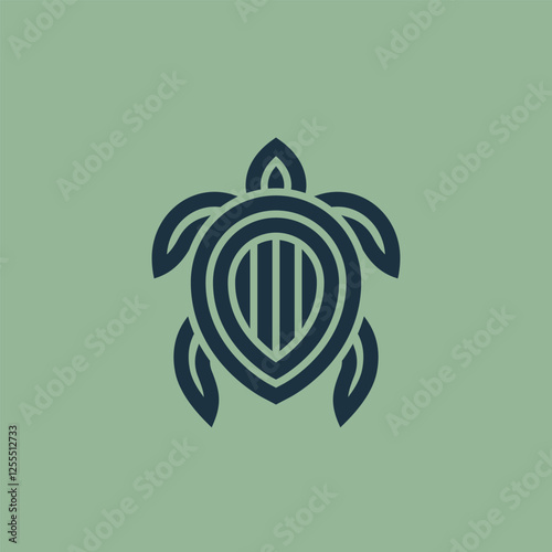 Turtle Logo Design. Modern Icon. Sea Turtle Illustration.

