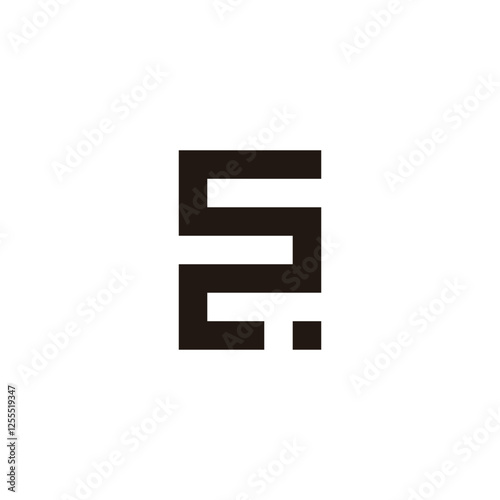 Free Download Letter ET square dot geometric symbol simple logo vector - GFXLoad