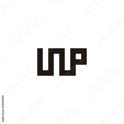 Free Download Letter WP square geometric symbol simple logo vector - GFXLoad