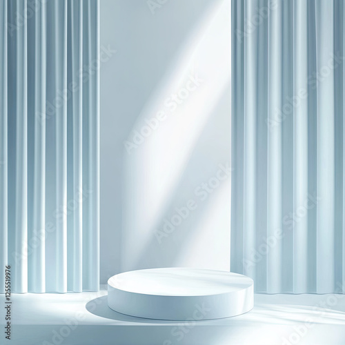 Abstract blue background in 3d style for product presentation and advertising