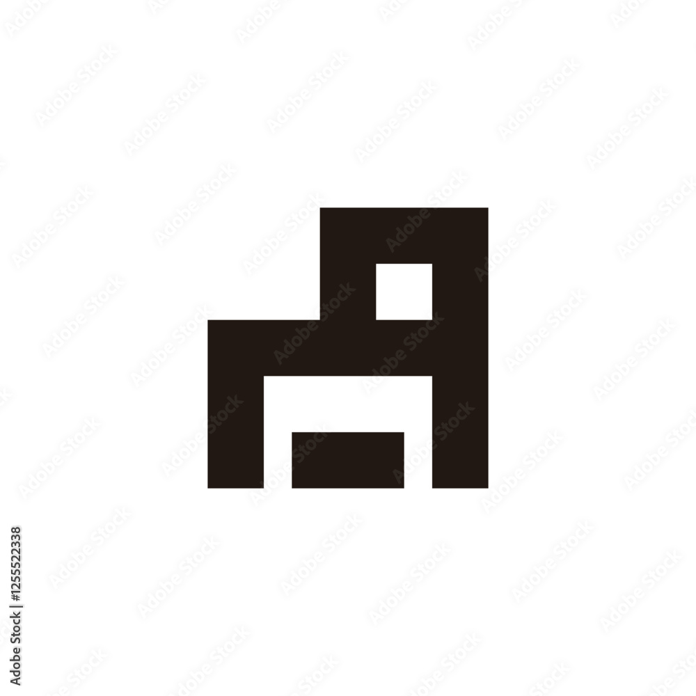 Letter A car, square geometric symbol simple logo vector Letter A car, square geometric symbol simple logo vector