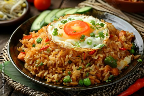 Photo: Savory Fried Rice with Egg, Vegetables, Herbs, and Spices