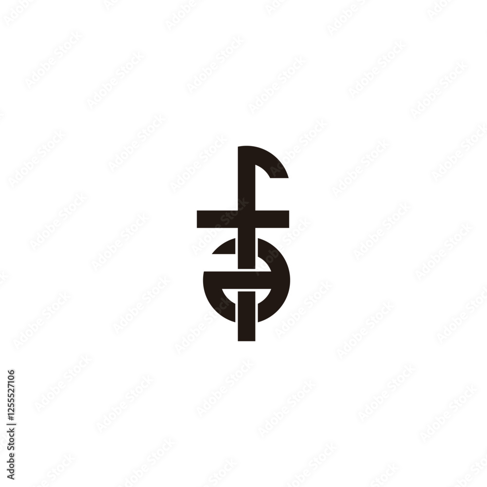 Letter f and a, square circle geometric symbol simple logo vector Letter f and a, square circle geometric symbol simple logo vector