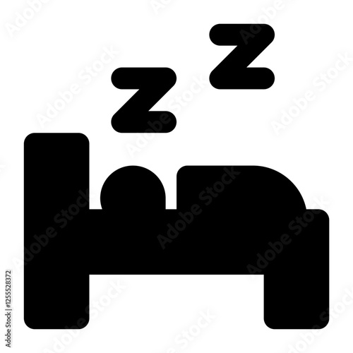 sleep solid icon	