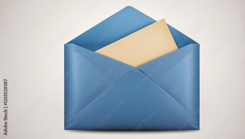 A Stylish Blue Envelope, Ideal for Personal and Professional Correspondence A Stylish Blue Envelope, Ideal for Personal and Professional Correspondence