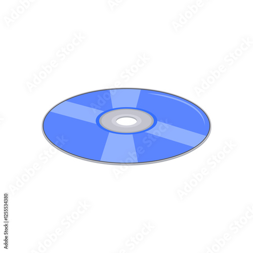 DVD Video Production Vector Illustration, Isolated