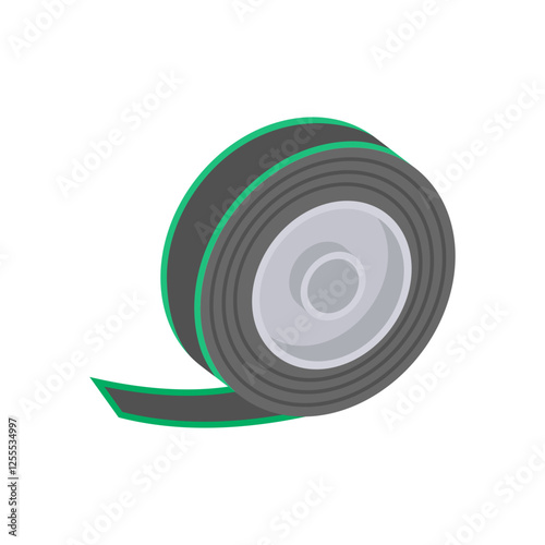 Film Reel Video Production Vector Illustration, Isolated