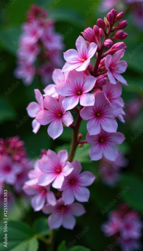 Densely packed branches of Royal Pelargonium Archie Pope with lilac flowers, greenery, archie pope, lilac flowers Densely packed branches of Royal Pelargonium Archie Pope with lilac flowers, greenery, archie pope, lilac flowers