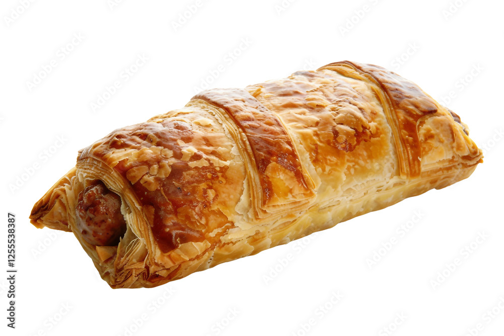 Family-Friendly Sausage Roll Puff Pastry for Easy Sharing Isolated on Transparent Background Family-Friendly Sausage Roll Puff Pastry for Easy Sharing Isolated on Transparent Background