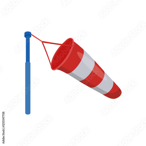 Wind Sock , Autumn Isolated Vector Illustration