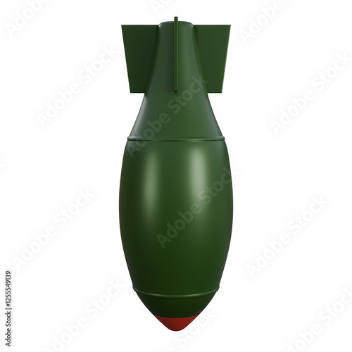 3D Atomic Bomb Blast, green atomic bomb