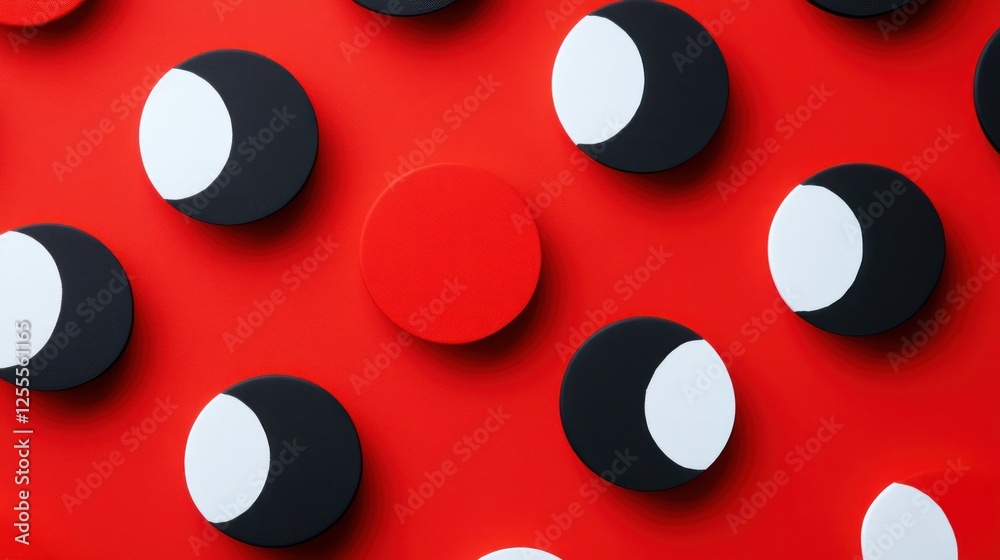 Abstract Polka Dot Patterns on a Clean Background with Color Detail Abstract Polka Dot Patterns on a Clean Background with Color Detail
