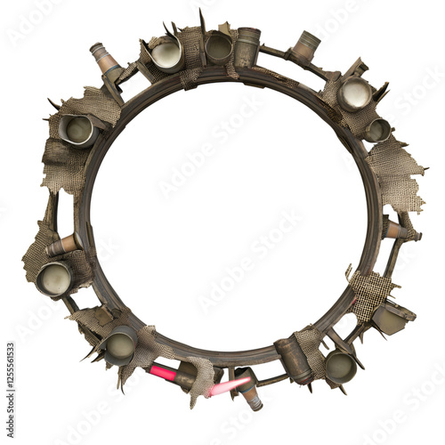 Post Apocalyptic Token Border Frame Bundle DnD | Digital Token for DnD, Foundry VTT, Roll20 | TTRPG Printable Frame | Dungeons and Dragons