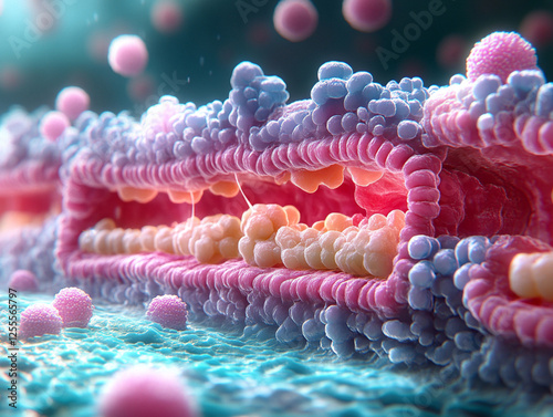Fluid neural network with glowing nodes connecting and disconnecting in a smooth and rhythmic pattern, vibrant colors, AI generated