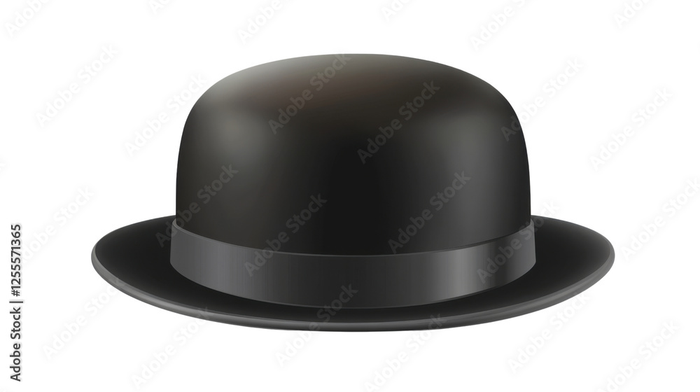 black top hat isolated on white background black top hat isolated on white background