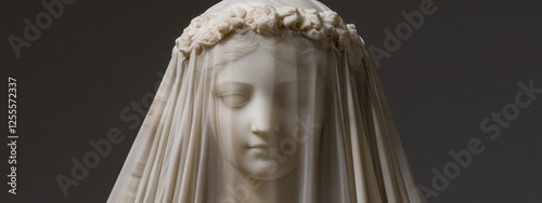 Veiled marble sculpture: lost technology, ancient craftsmanship, artistic marvel, civilization secret, sculpting mystery, hidden mastery, historical enigma, intricate stonework, forgotten technique, photo