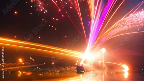 火花が散るイメージ