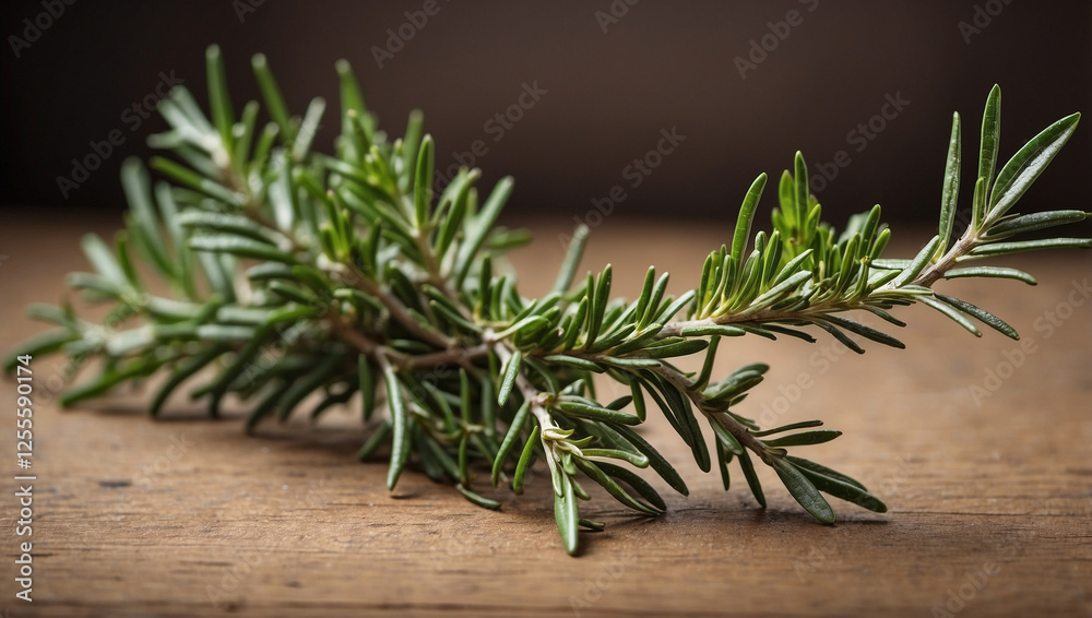 A Fresh Rosemary Twig, Symbolizing Culinary Freshness and Flavor A Fresh Rosemary Twig, Symbolizing Culinary Freshness and Flavor