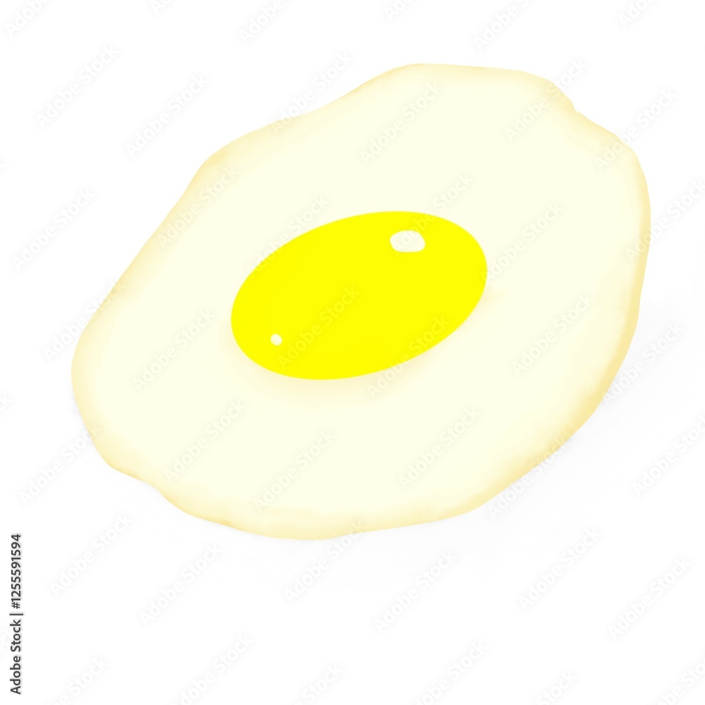 Undercooked Fried Egg Undercooked Fried Egg