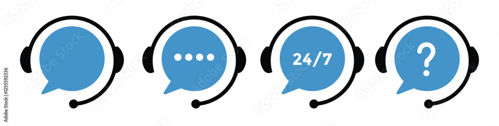 Support service. Customer support, assistance, technical support, customer service, call center, hotline, operator, staff, agent, service icon. Call center symbols. Service concept symbols Support service. Customer support, assistance, technical support, customer service, call center, hotline, operator, staff, agent, service icon. Call center symbols. Service concept symbols
