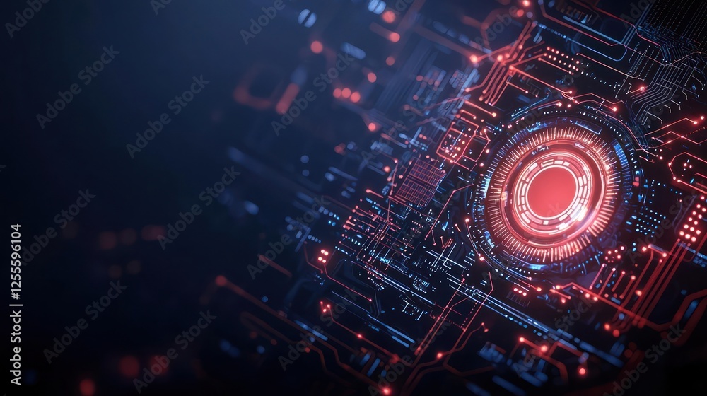 Obraz premium Abstract Circuit Board Technology Design