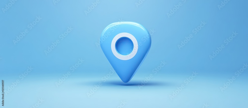 Blue location pin icon on a digital map with network connections, an online sharing concept. Blue location pin icon on a digital map with network connections, an online sharing concept.