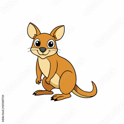 kangaroo rat cartoon vector