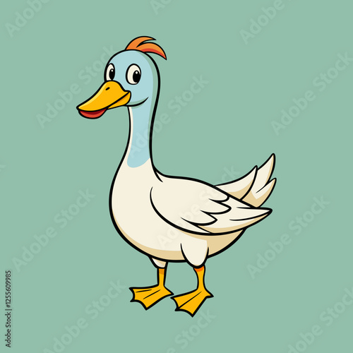 duck cartoon vector