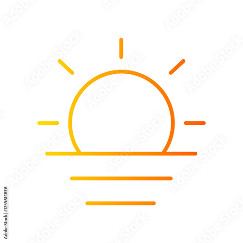 sunrise gradient icon