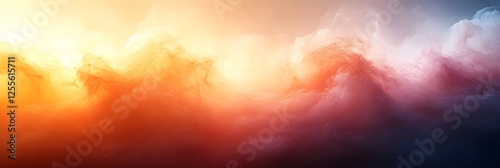 A subtle glow effect fading from soft white to warm peach.